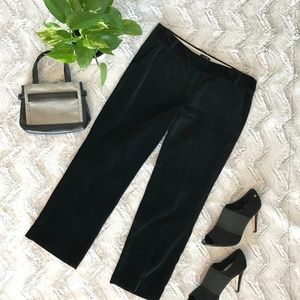 J Crew Velvet Cropped Trousers Sz 8